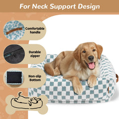 Nxwjoy dog bed non-slip bottom helps prevent slips on slick floors