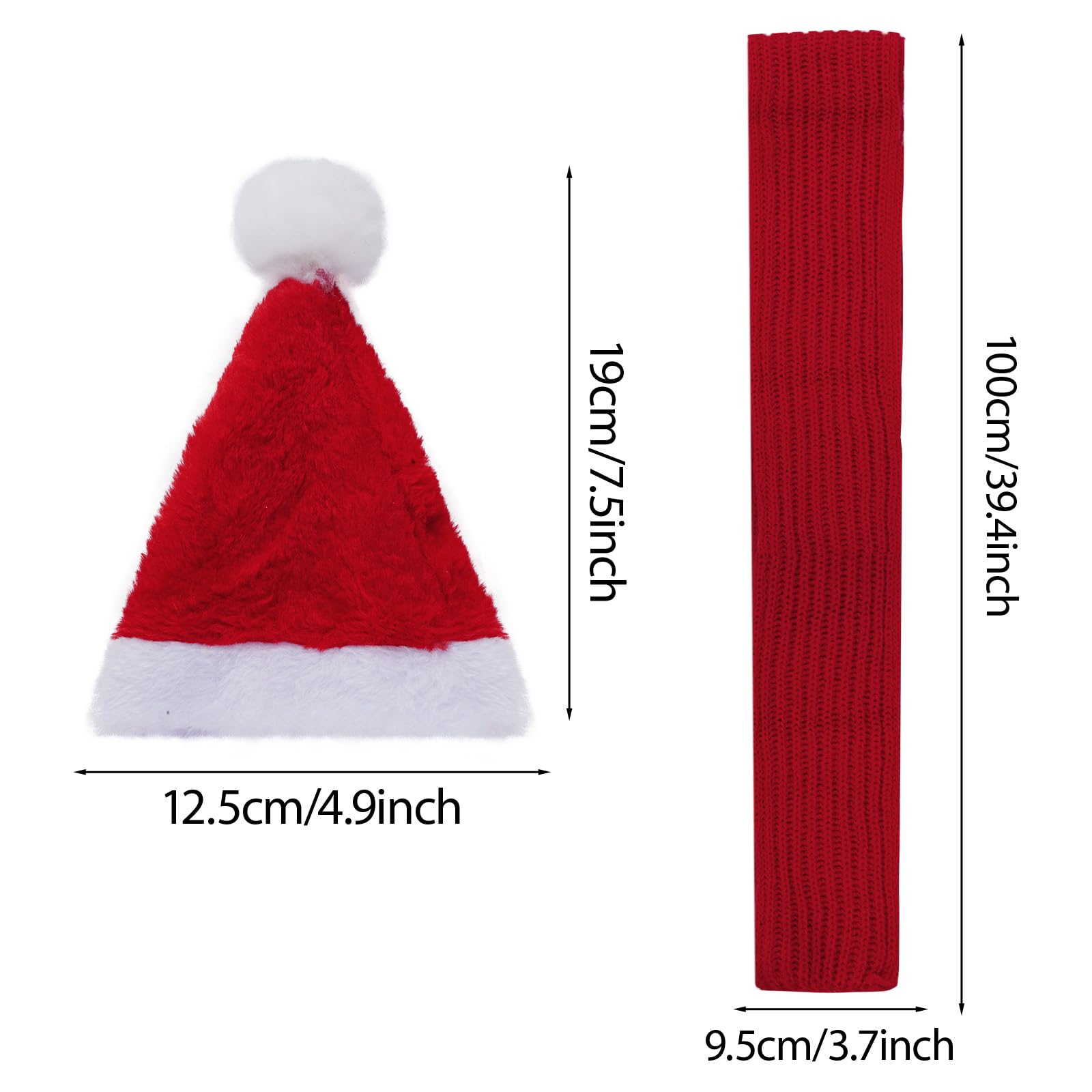 Nydotd holiday-costume-set with hat and scarf; ideal for cute pet photos.