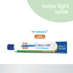 Nylabone Advanced Oral Care toothpaste dispensing action for easy application on dogs