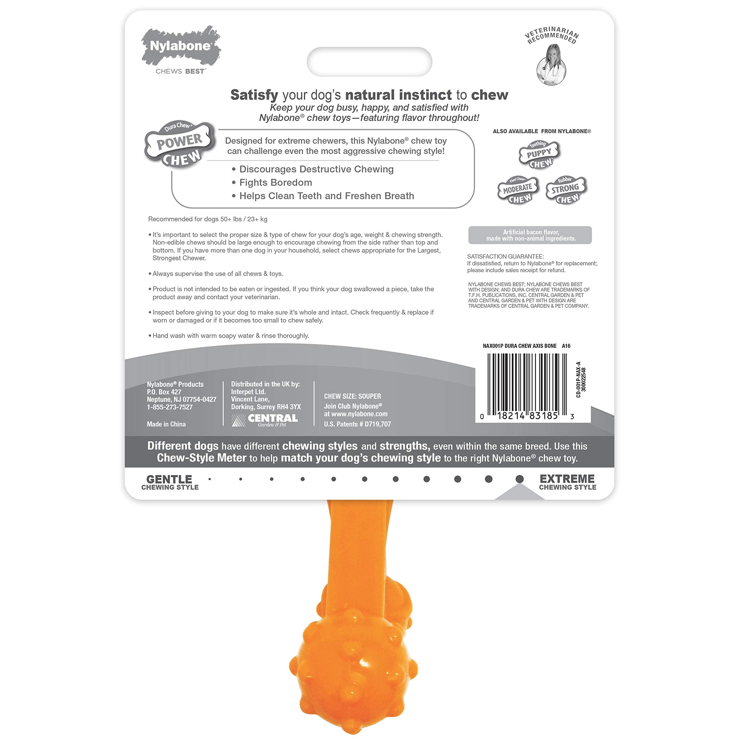 Axis Bone chew toy for-power-chewers proves durability and engagement