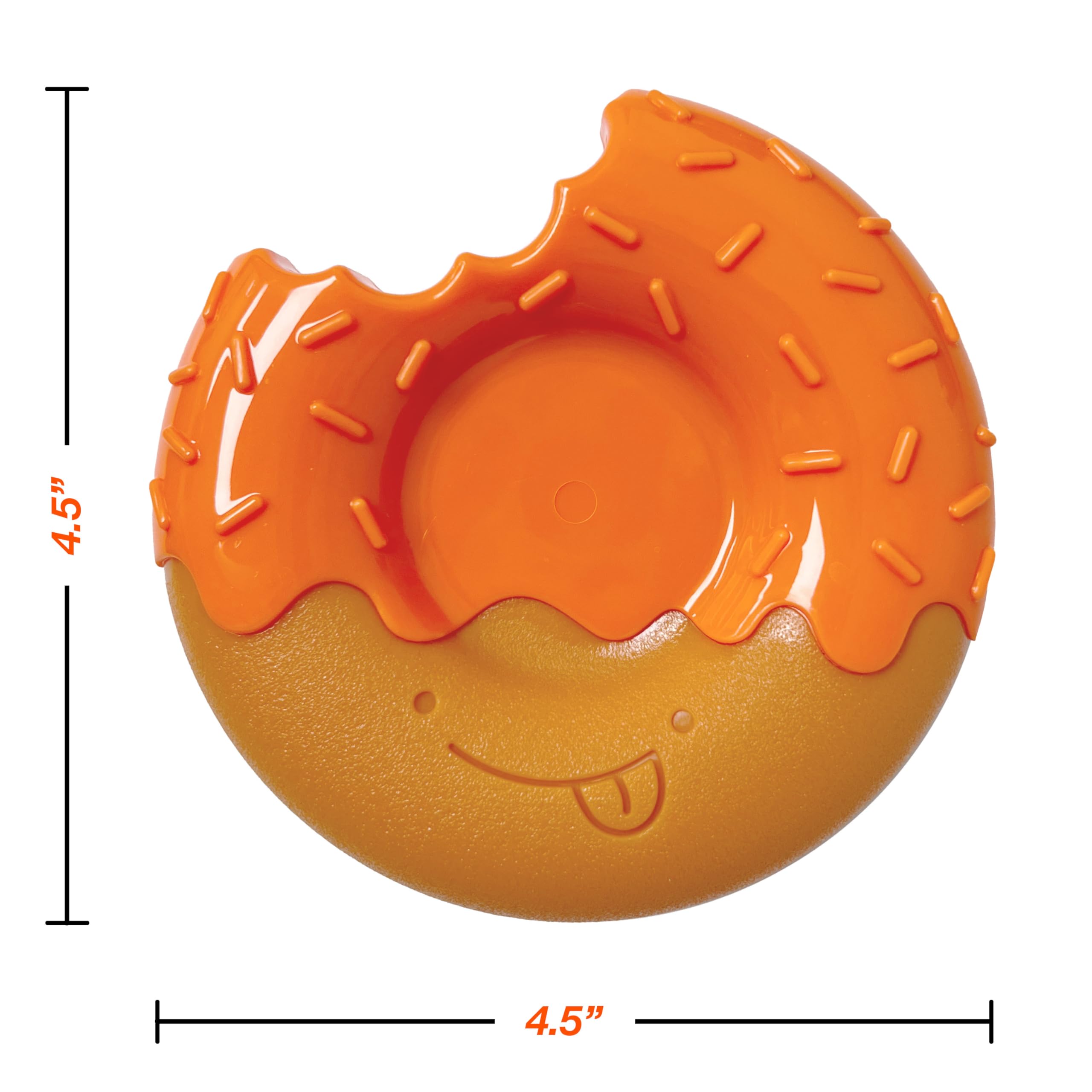 Nylabone Birthday Donut Power Chew Toy large-dog size for pups up to 50 pounds.