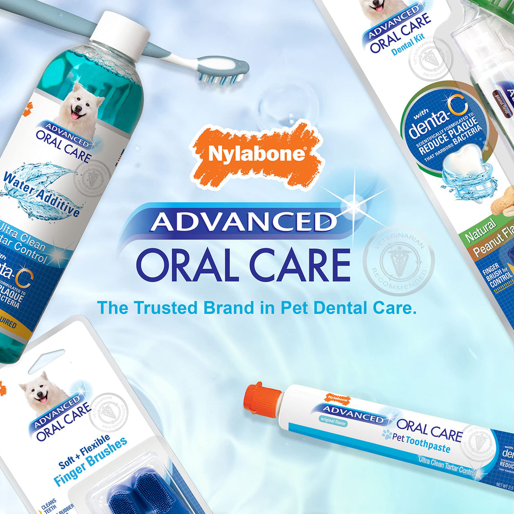 Nylabone Advanced Oral Care breath-freshening action shown during use