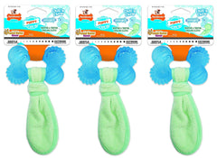 Nylabone Chill-n-Chew puppy toy pack closeup showing textured bristles soothing gums during teething