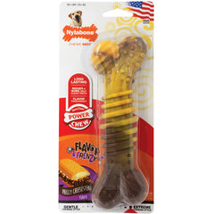 Nylabone Flavor Frenzy dental bone with grooved surface for durable chewing