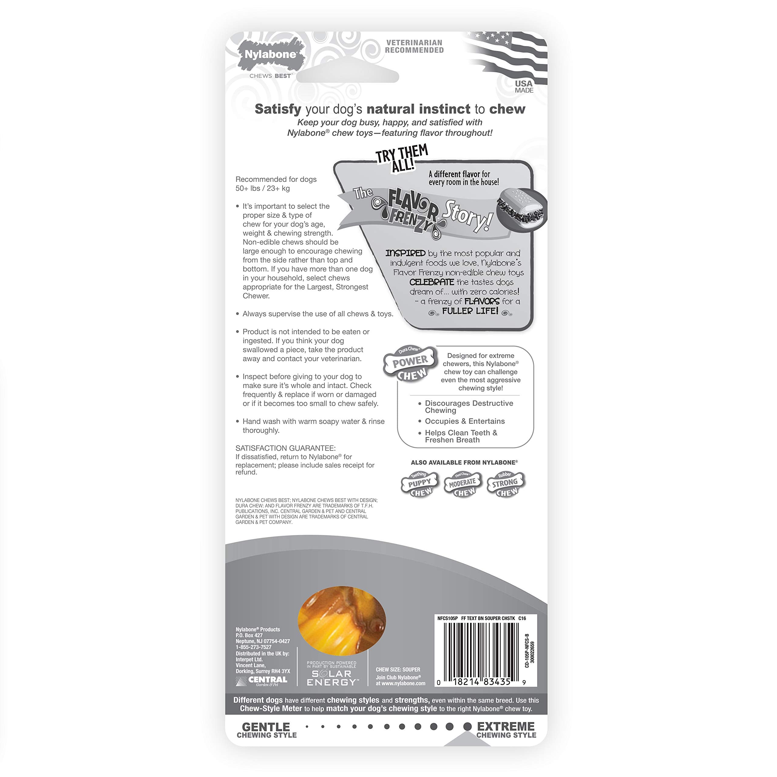 Nylabone Flavor Frenzy texture-detail emphasizing grooves and texture