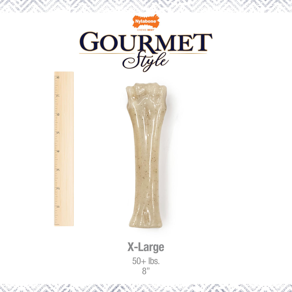 Nylabone Gourmet Limpieza dental mediante masticación constante.