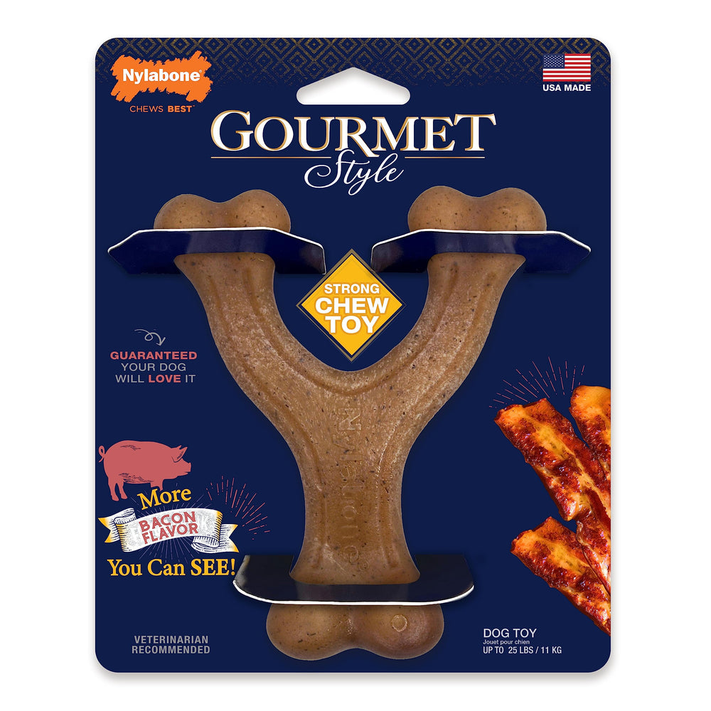 Nylabone Gourmet Style Tough Material supports safe, long-lasting enrichment.