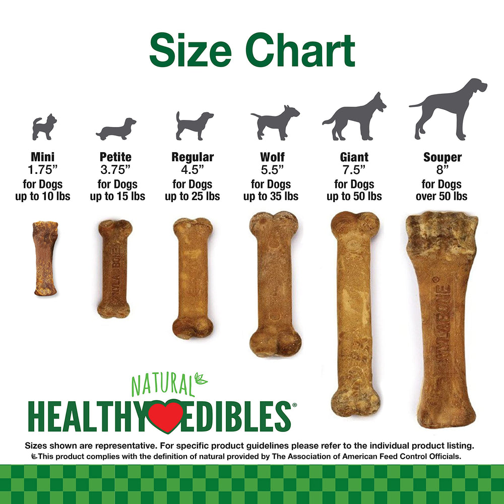 Nylabone Healthy Edibles flaxseed promotes healthy skin and coat