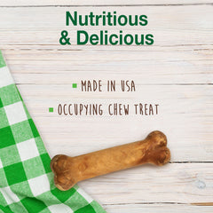 Nylabone Healthy Edibles long lasting chew keeps dogs occupied.