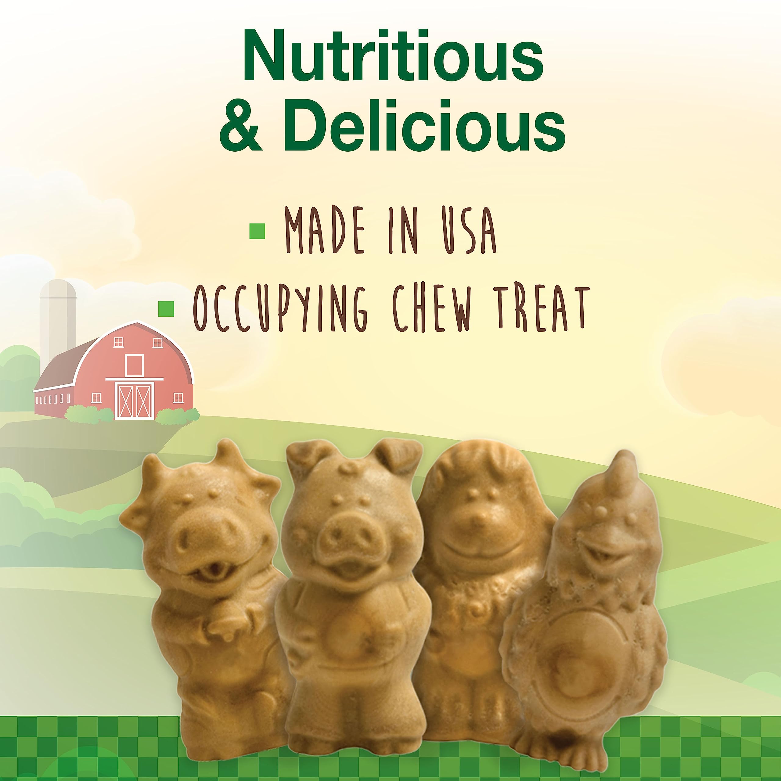 Nylabone Healthy Edibles puppy chew lamb-apple flavor in bowl showing digestible texture