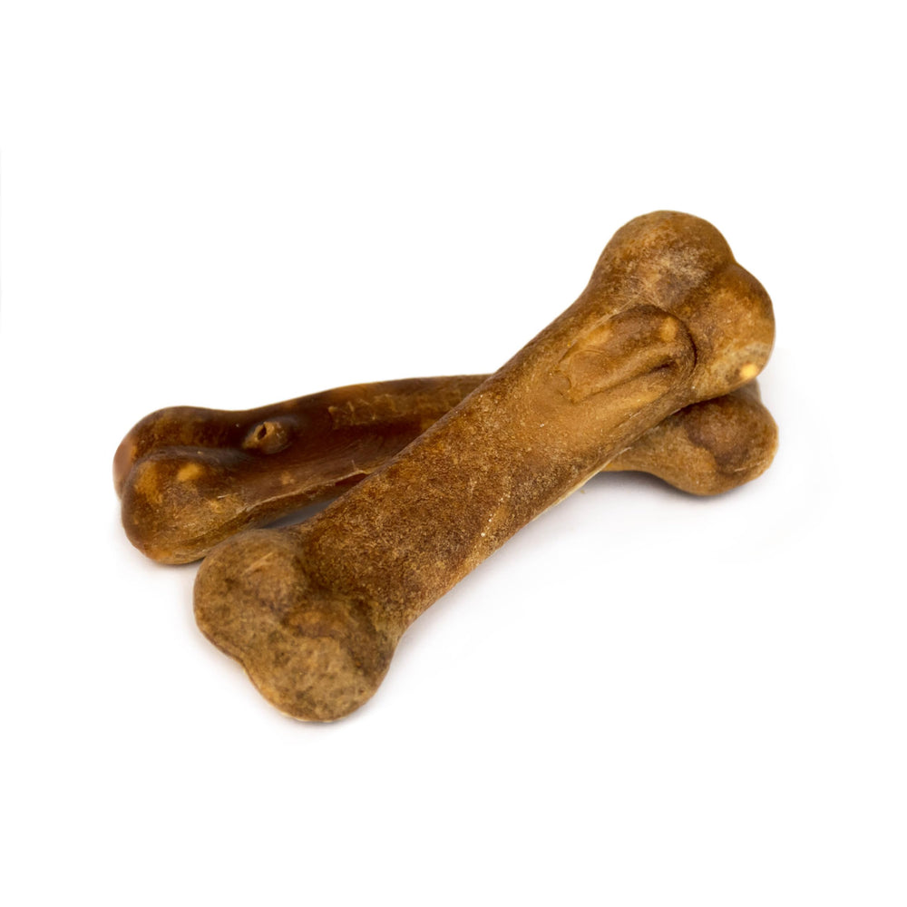 Wolf-size roast beef chew designed for dogs up to 35 pounds.