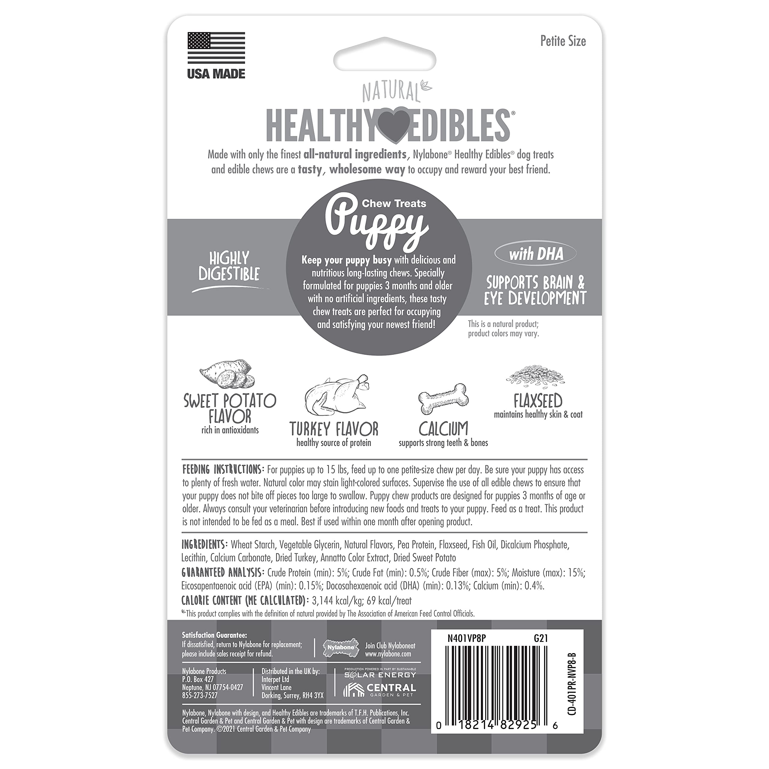 Nylabone Healthy Edibles USA manufacturing emphasizes quality