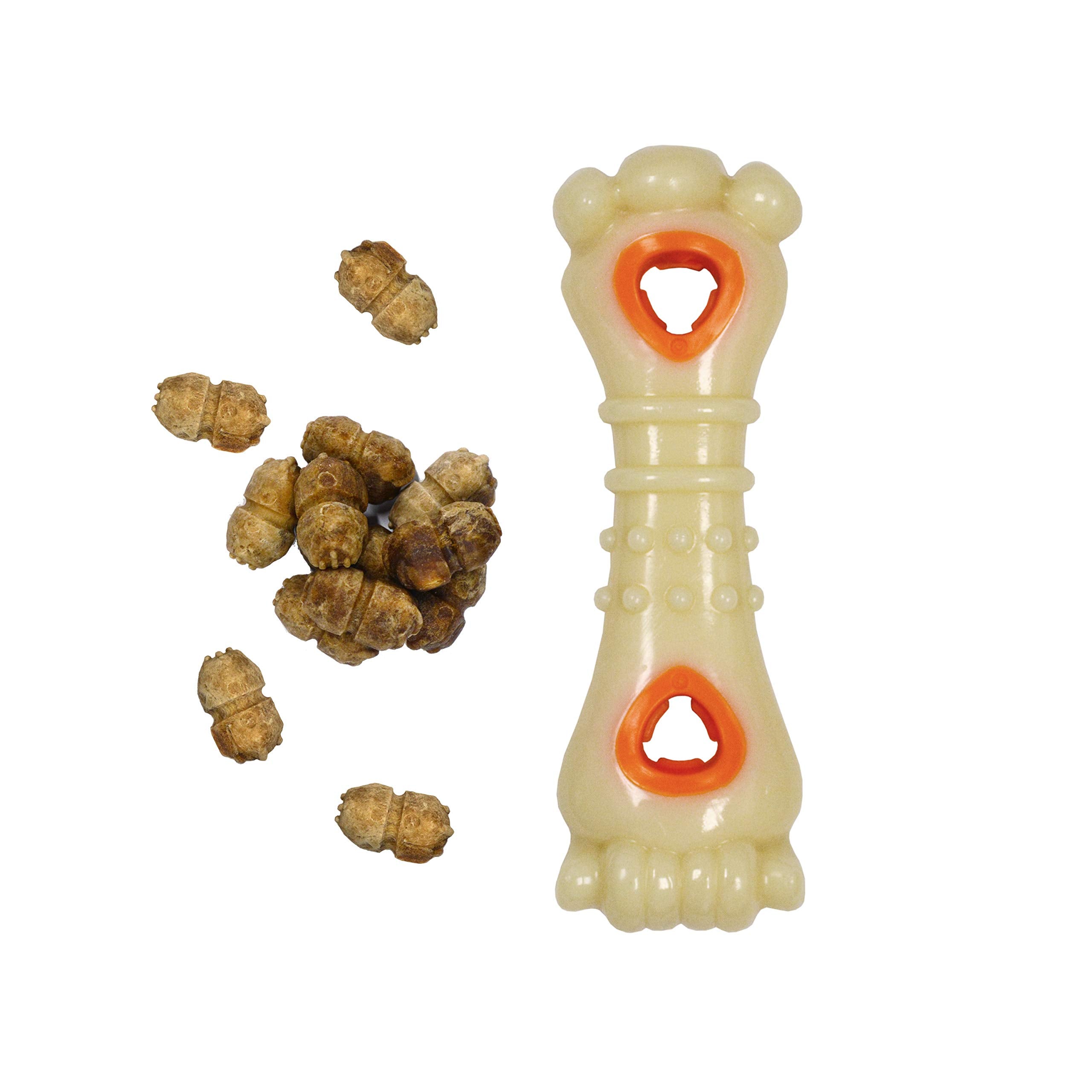 Nylabone Knuckle Bone Pop-In Treat Toy four treats included