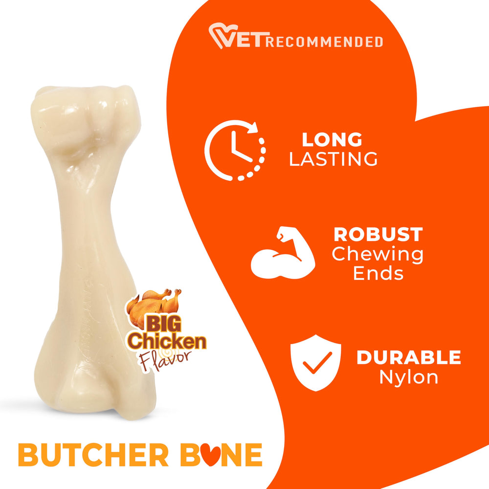 Nylabone limpieza dental al masticar, sabor agradable.