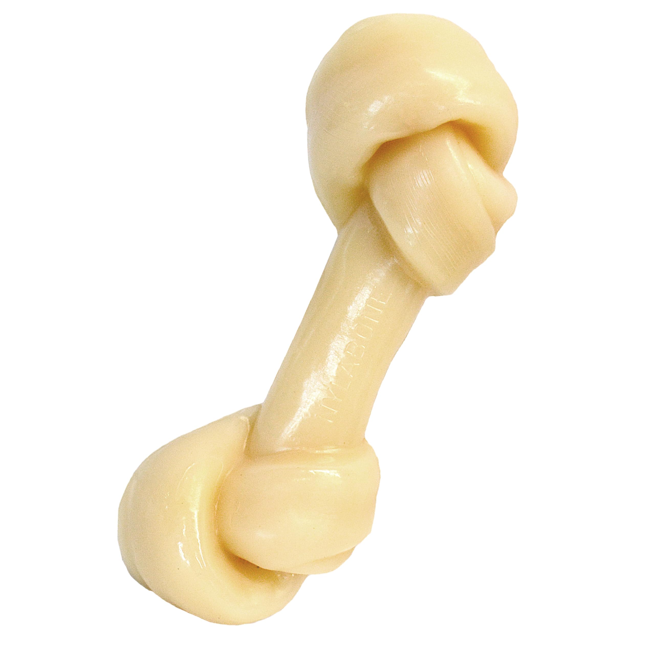 Nylabone Mega Knot Bone front view shows rugged chew durability for large dogs.