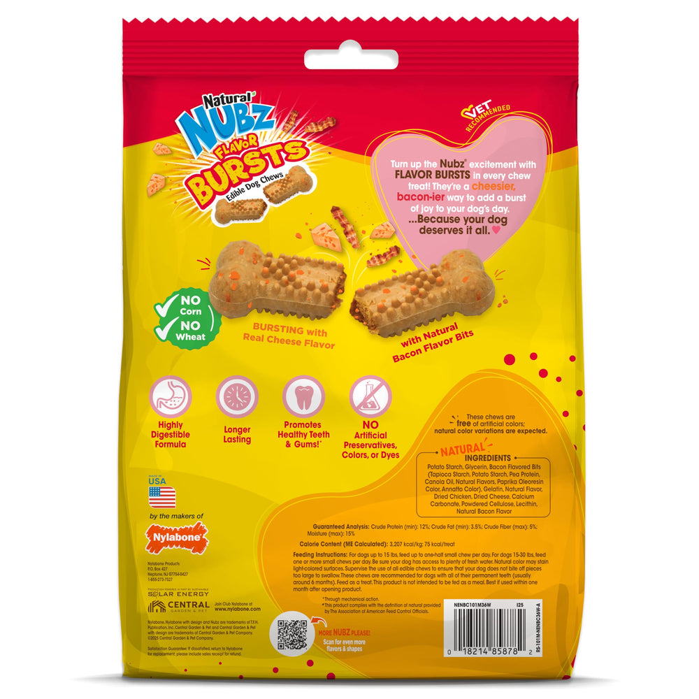 Nylabone Nubz 36-count pack illustrating value and supply.