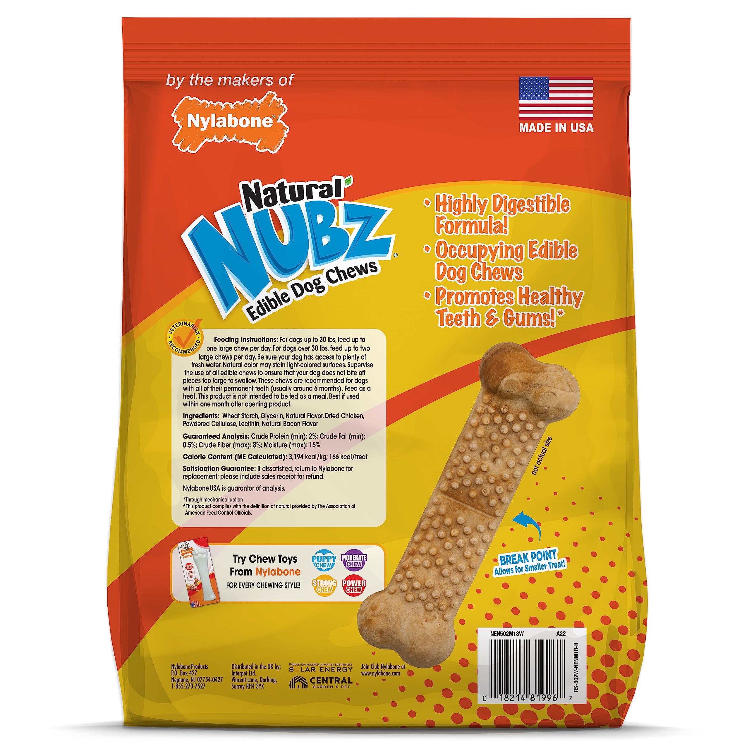 Nylabone Nubz dog-chewing-session demonstrates daily use and breath-control benefits.