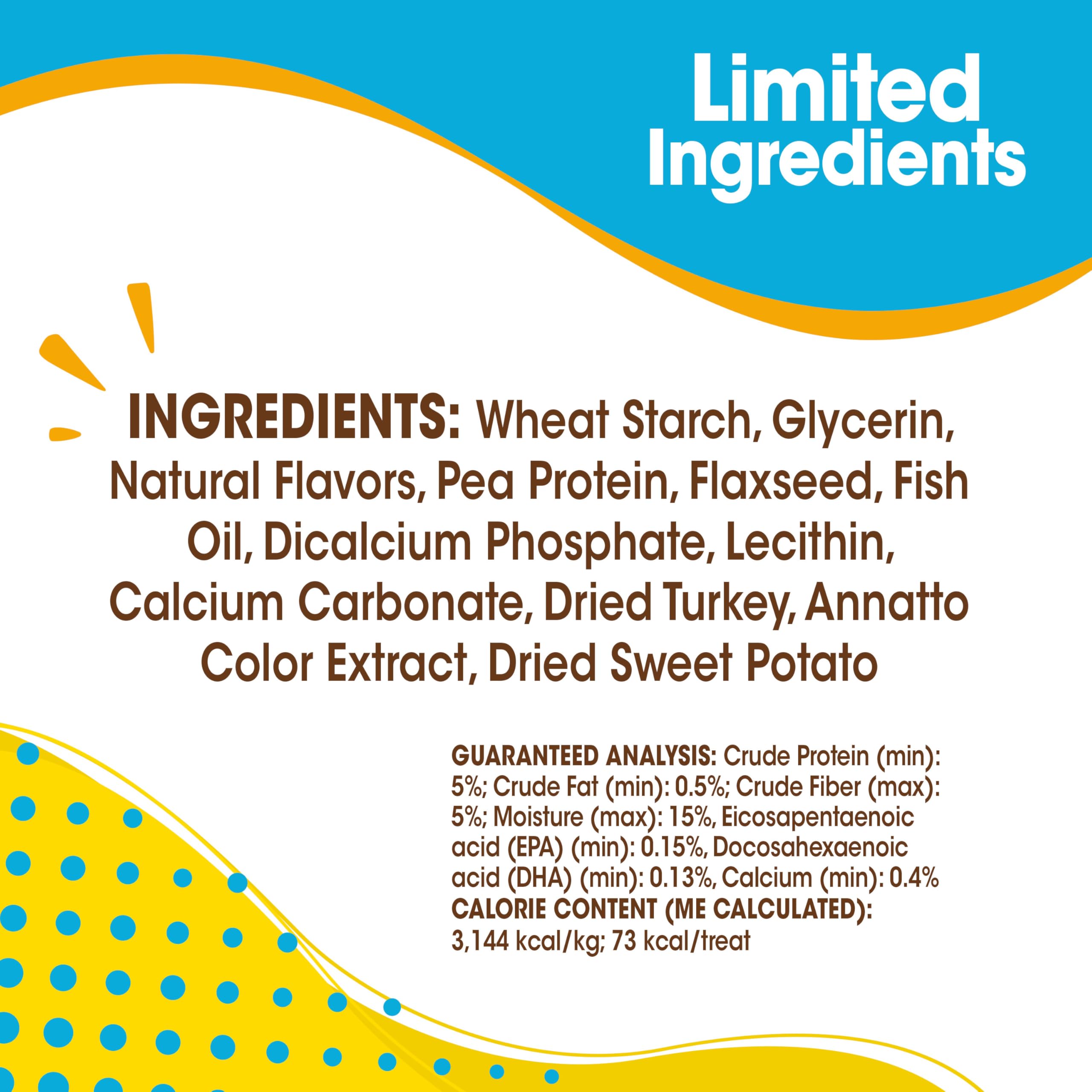 Nylabone Nubz turkey-sweet-potato snack serving for daily treat routine