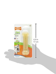 Nylabone Original Bone Flexi Chew Toy with chicken flavor for engaging chewing.