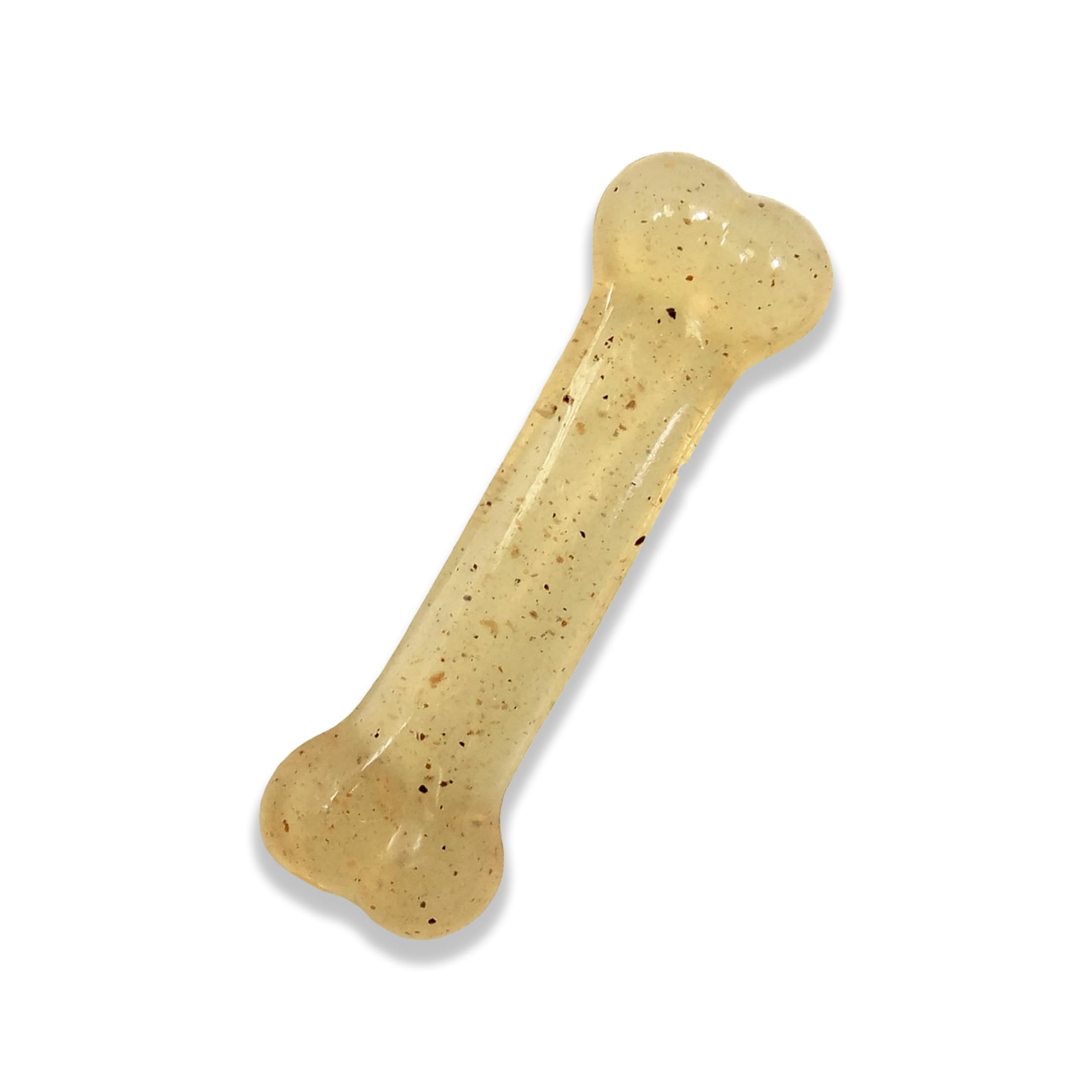 Nylabone Flexi Chew Toy close-up showing gummy texture ideal for moderate chewers.