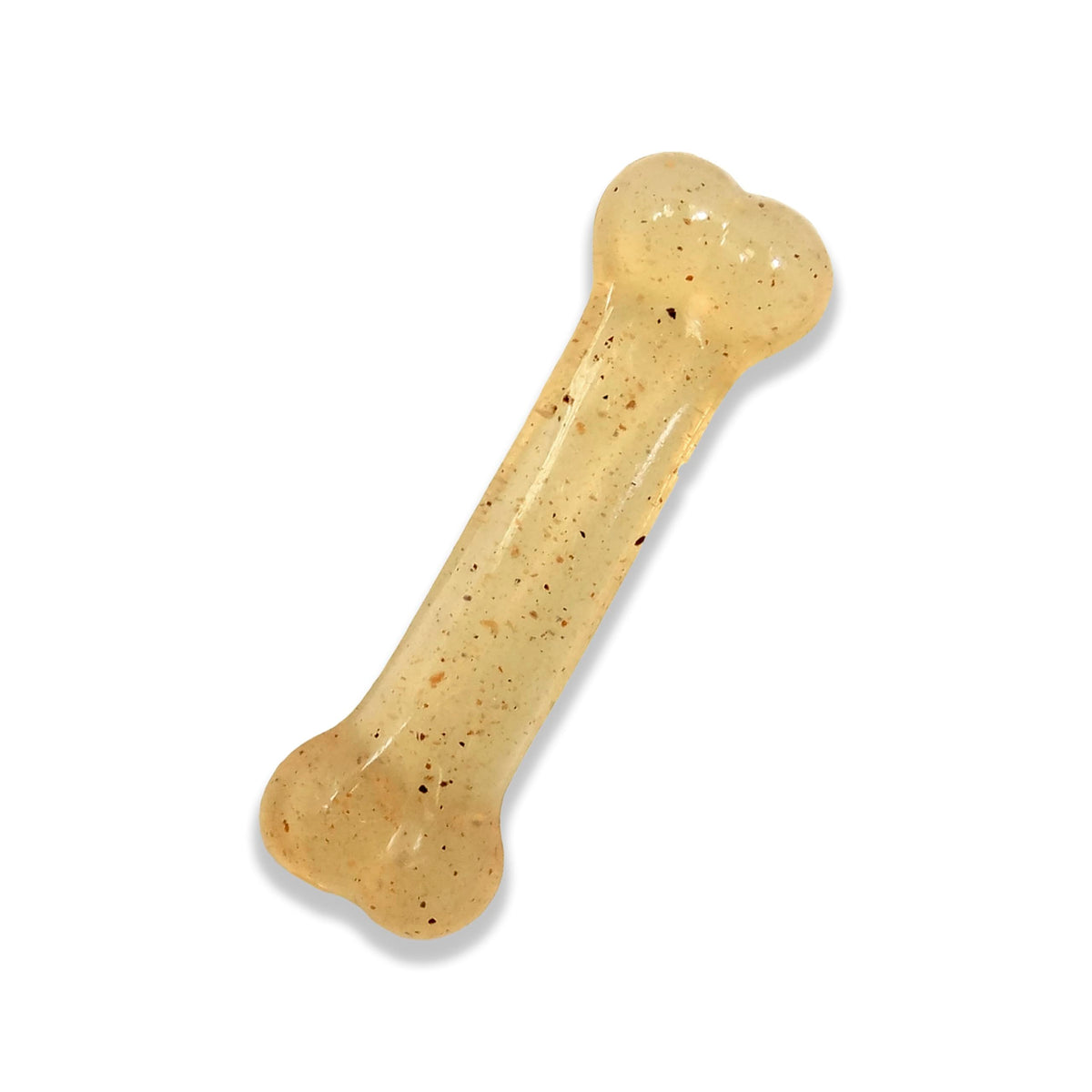 Nylabone Flexi Chew Toy close-up showing gummy texture ideal for moderate chewers.