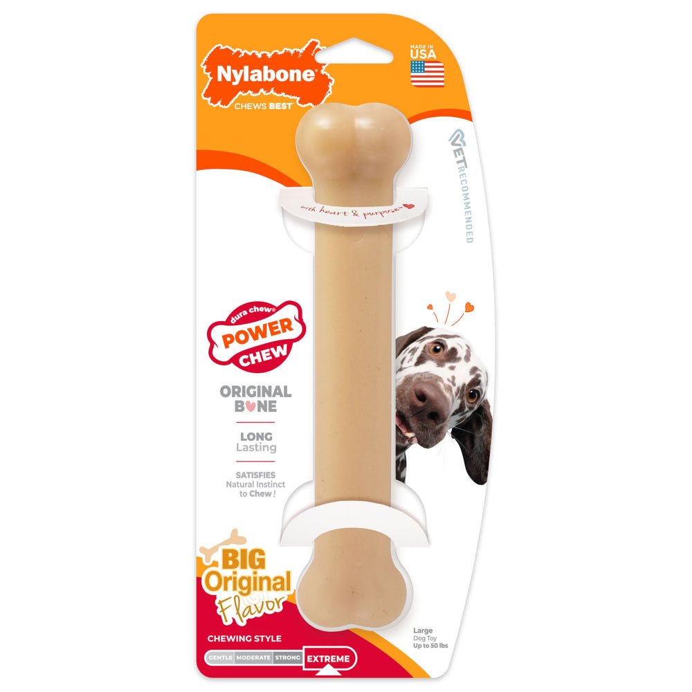 Nylabone Original Bone Power Chew original-flavor-appeal during chew