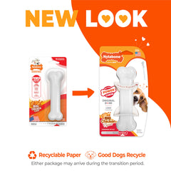 Nylabone Original Bone Power Chew Toy iconic bone shape designed to satisfy instinctive chewing.