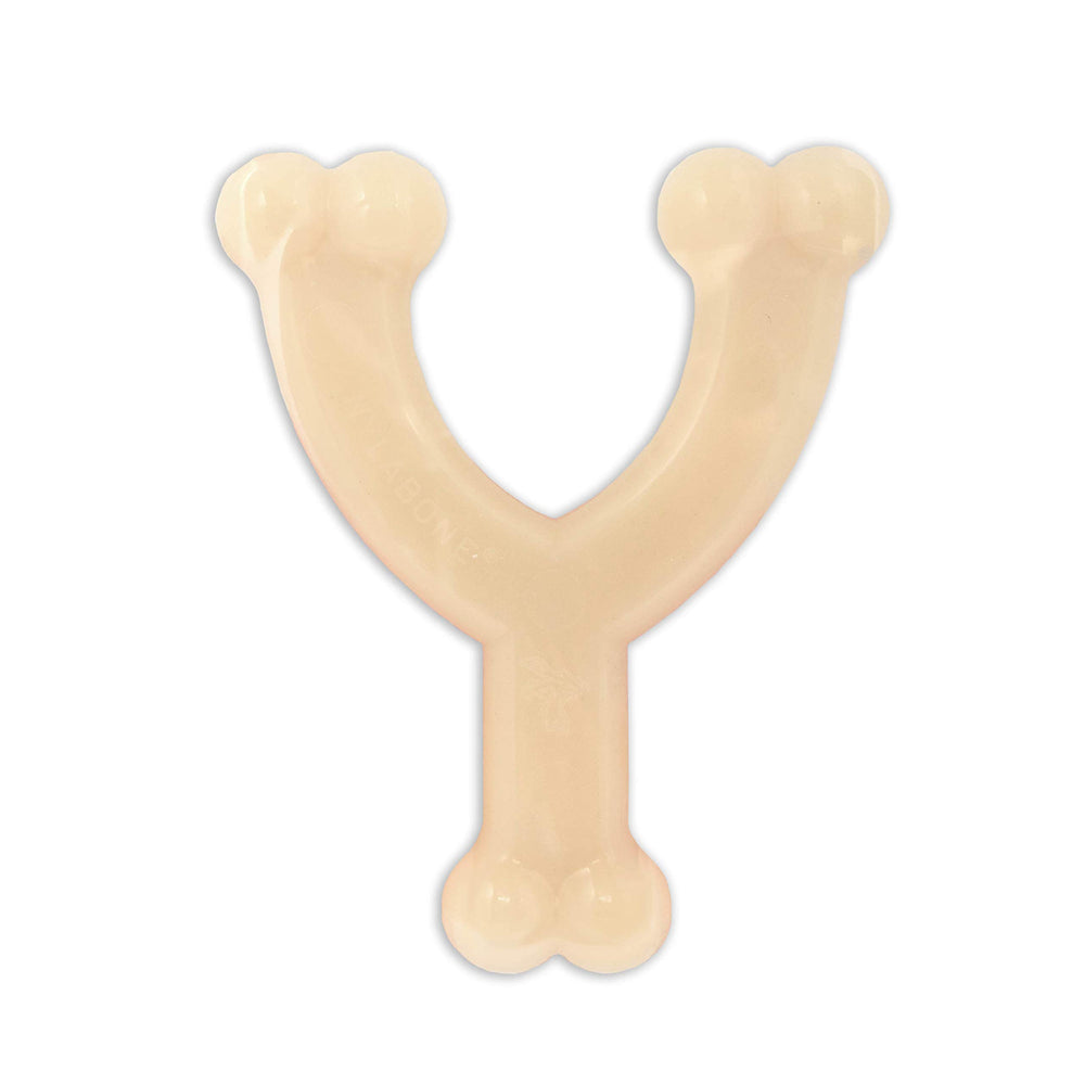 Nylabone Original Wishbone flavor-throughout—savory taste to entice chewing sessions.