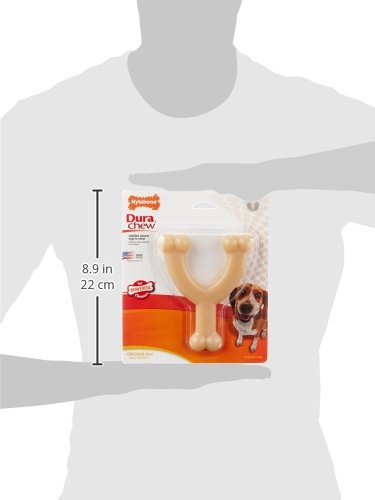 Nylabone Original Wishbone three-ends—promotes long-lasting play and healthy chewing.