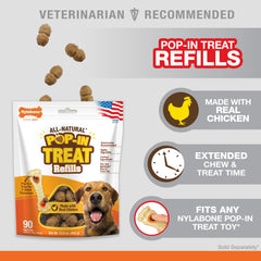 Nylabone Pop-In refill packaging highlights convenient, refillable design for busy homes.
