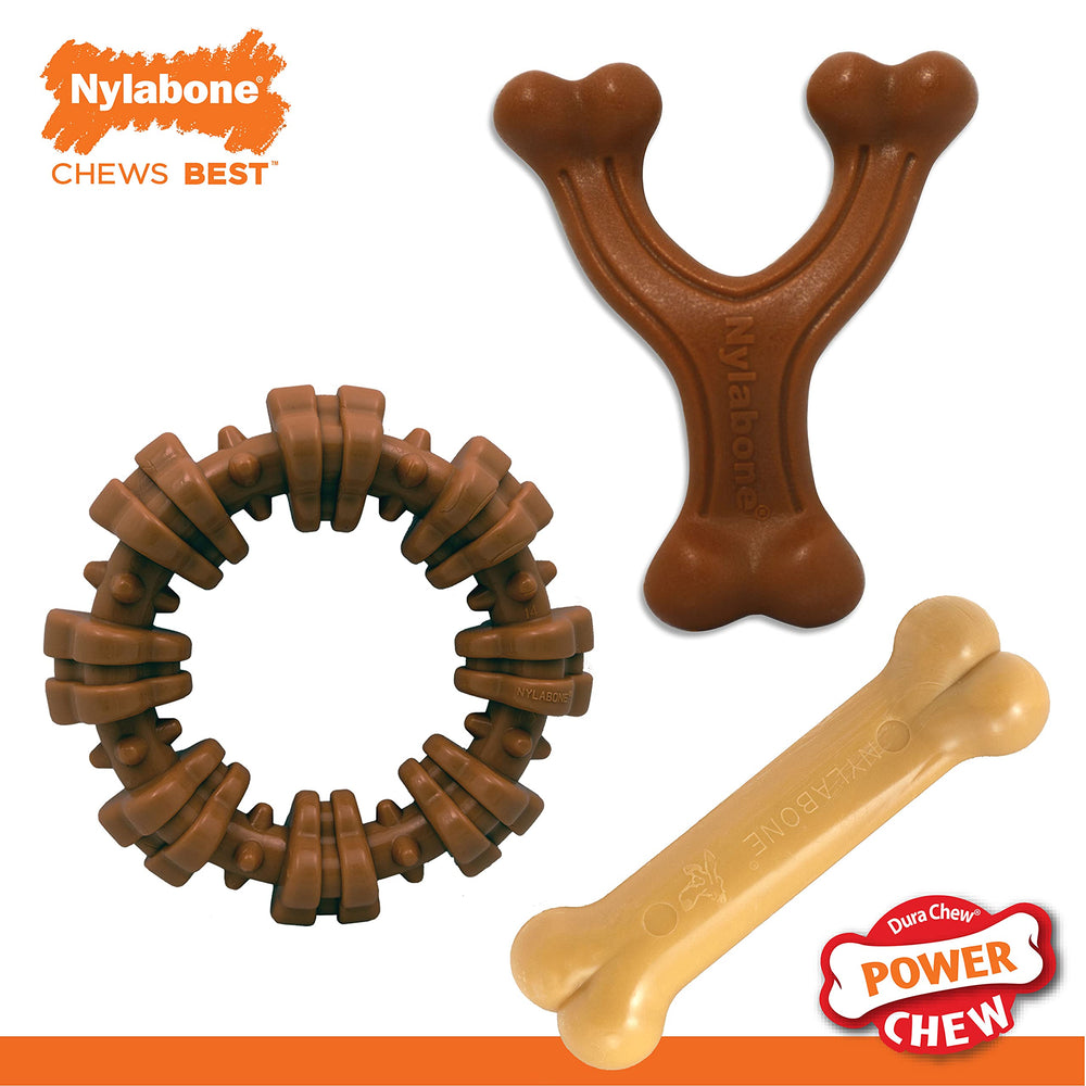Nylabone Power Chew trusted 70-year heritage image emphasizes reliability for pet parents.
