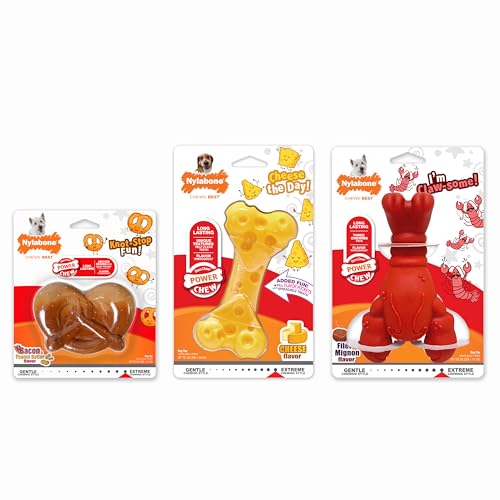 Nylabone Power Chew Bundle helps discourage destructive chewing by channeling urge.