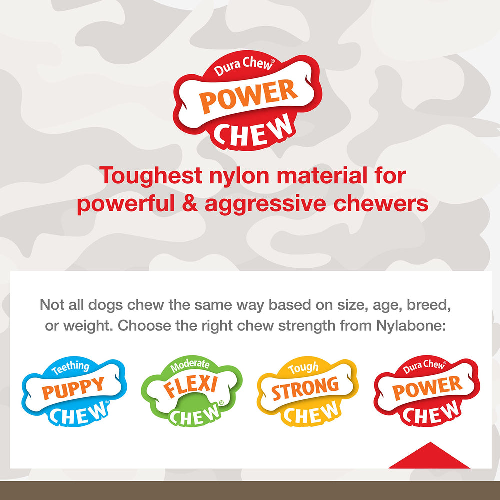 Nylabone Power Chew Camo dog toy limited-edition design for movie fans
