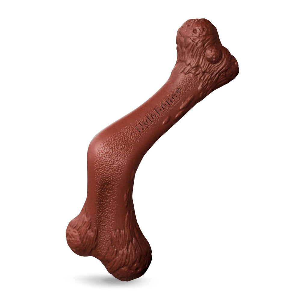 Nylabone Power Chew elk bone alternative—venison flavor for lasting, mess-free chewing.