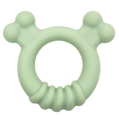 Nylabone Sensory Ring closeup showing gum-soothing texture for teething puppies.