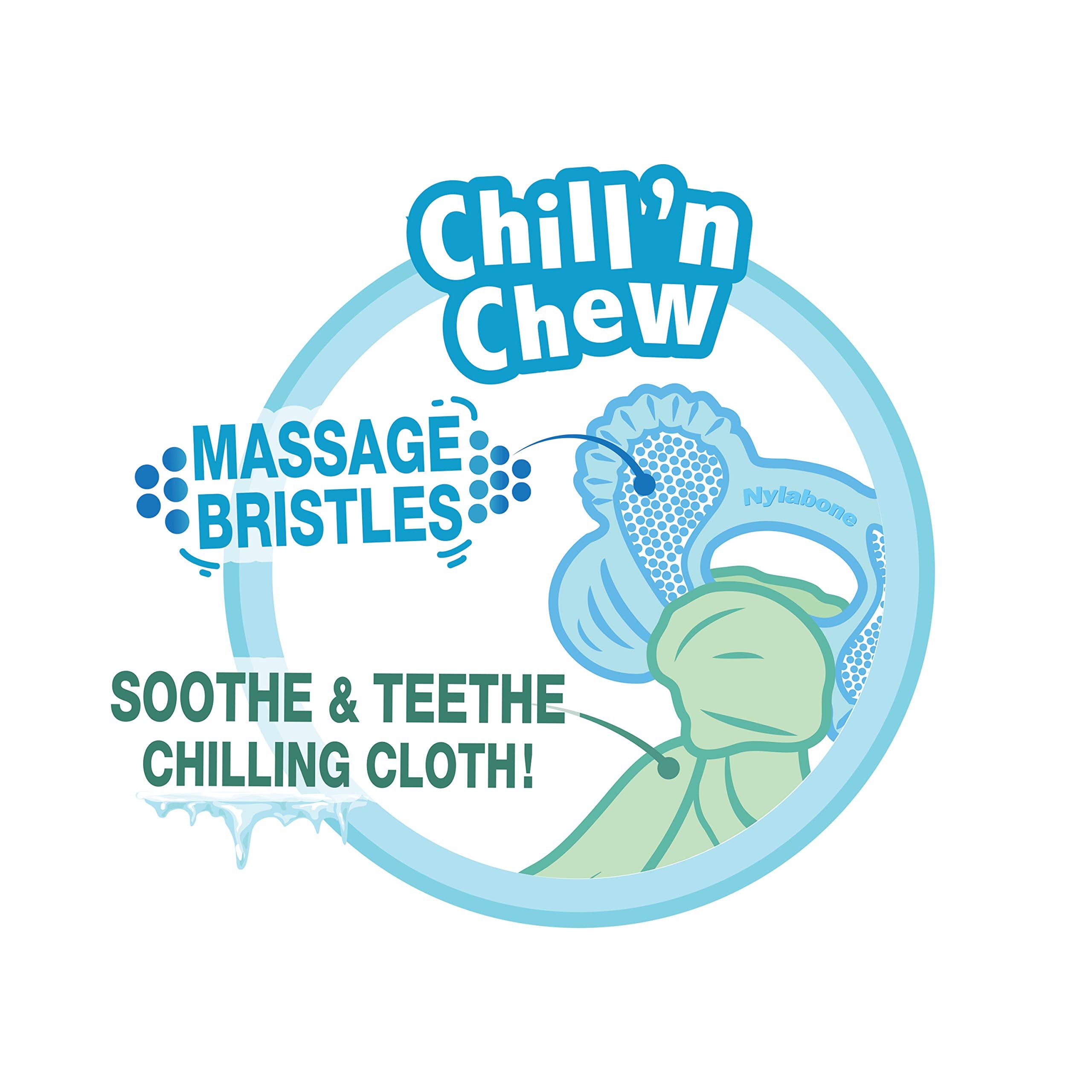 Nylabone small puppy chew up to 25 lbs signals age-appropriate bite size