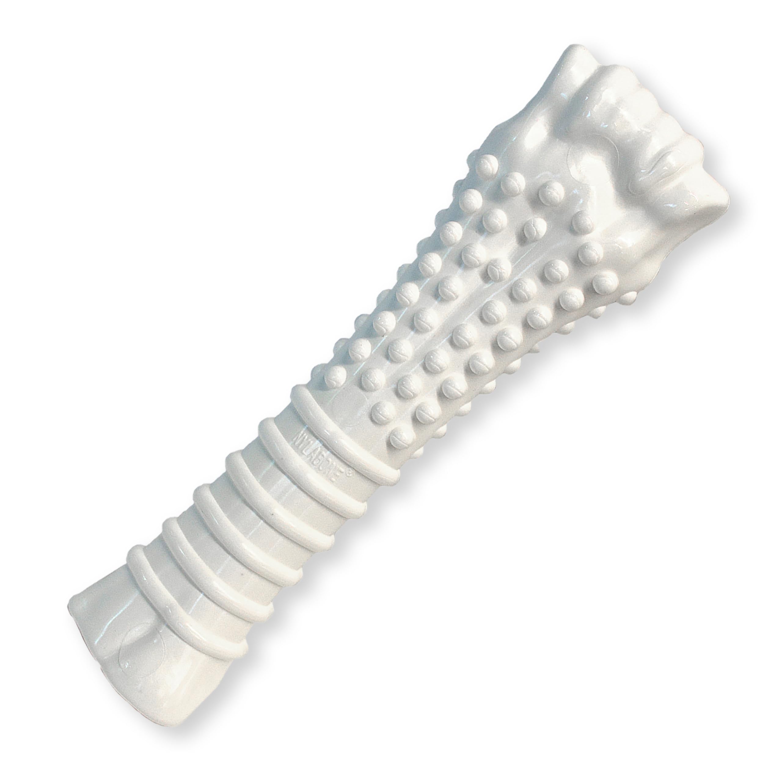 Nylabone Textured Knuckle Bone toy front view, durable for aggressive chewers.
