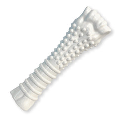 Nylabone Textured Knuckle Bone toy front view, durable for aggressive chewers.