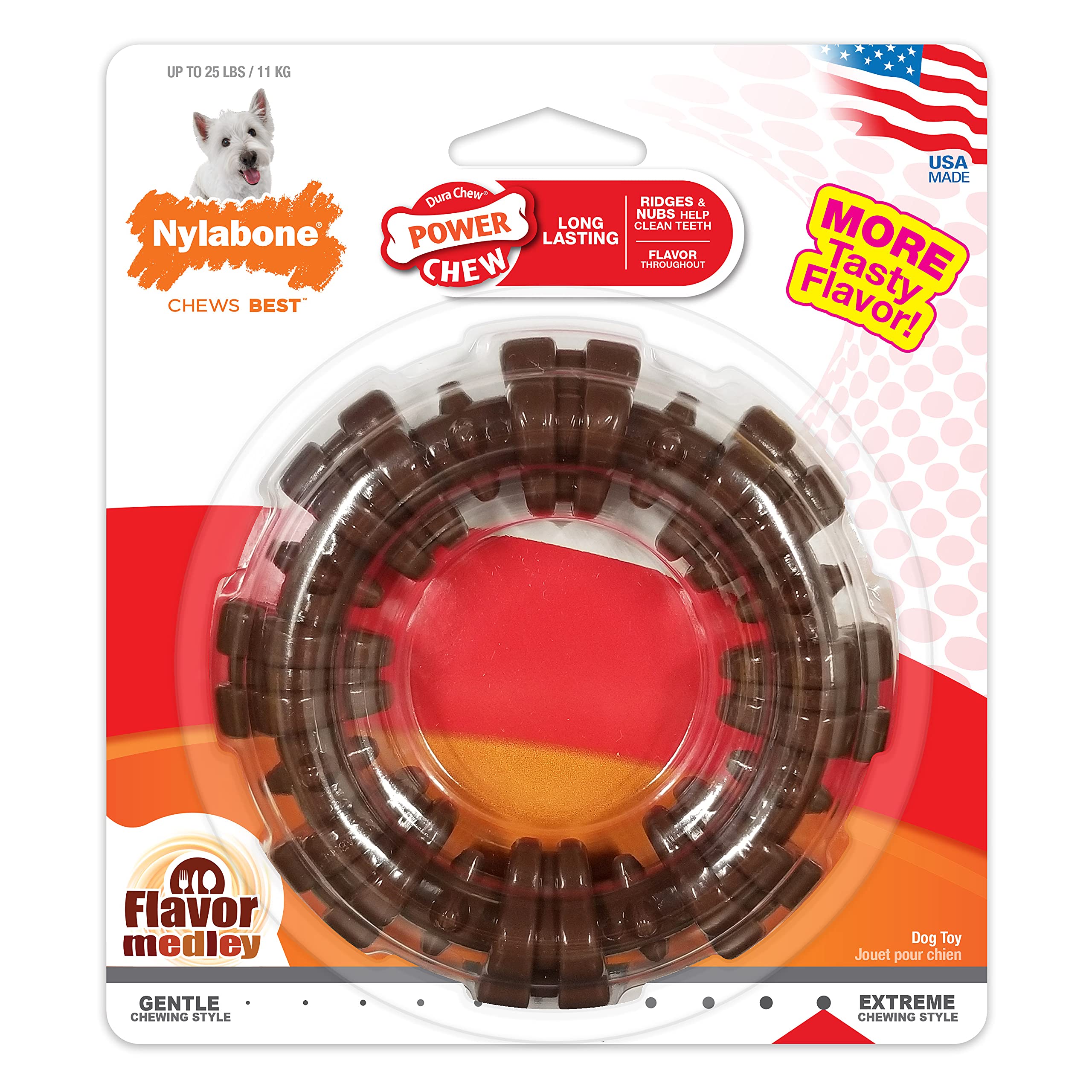 Nylabone packaging shows in-pack form ideal for gifting
