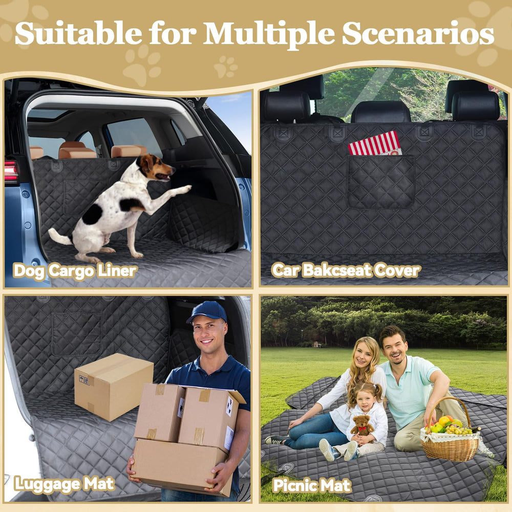 NYLSYT cargo liner installation is quick, turning your trunk into a safe pet space.