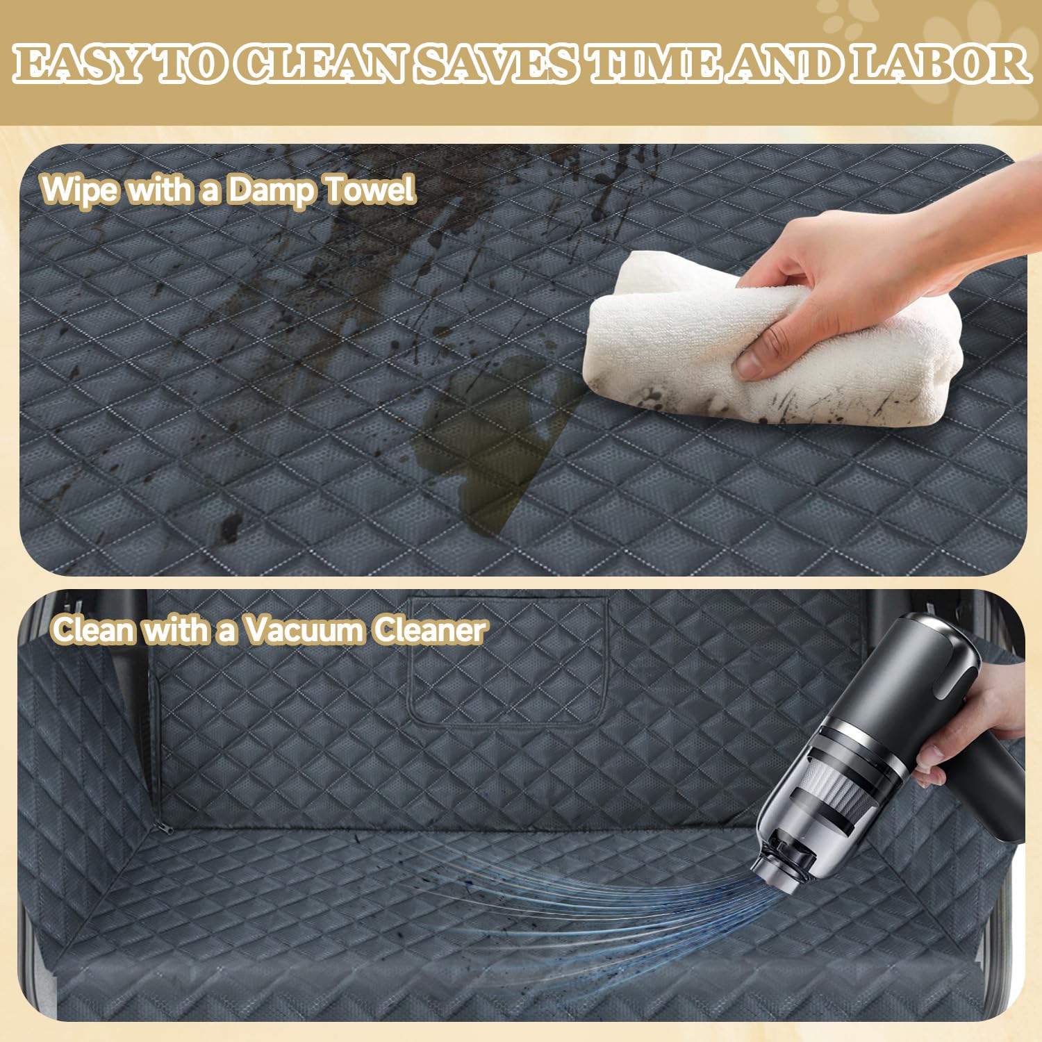 NYLSYT dog back-seat cover mat for versatile travel and comfy rides.
