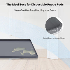 Nyoria pee pad holder durable silicone construction endures daily puppy training.