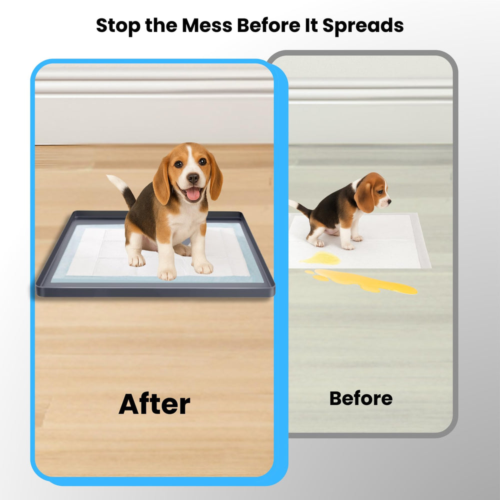 Nyoria pee pad holder leak guard protects floors during messes.