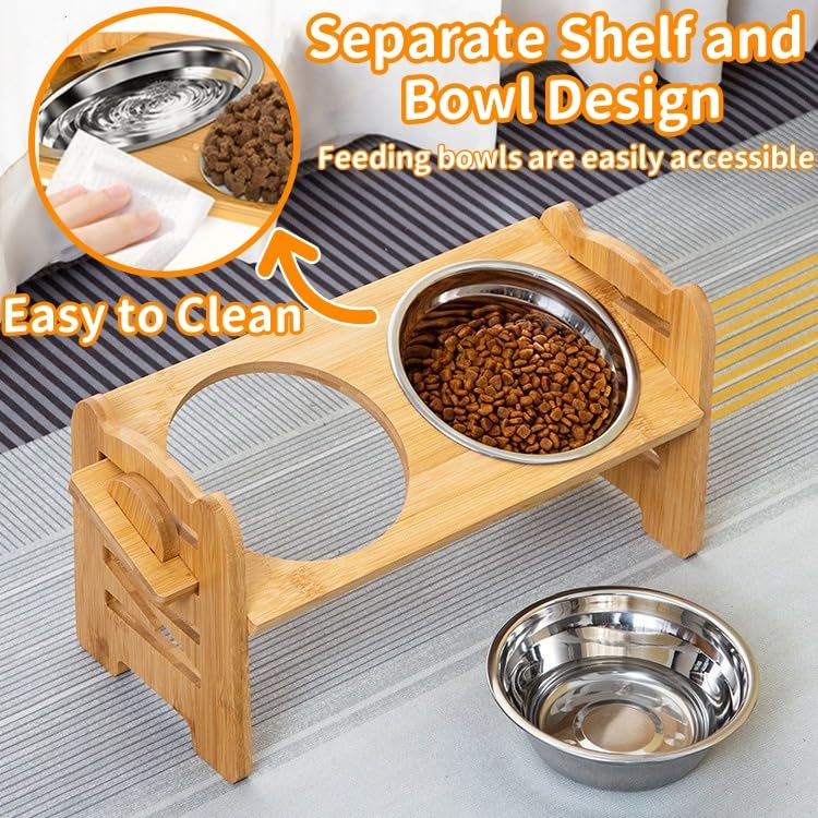 NYXXZ stainless steel bowls with 6-inch diameter for food and water