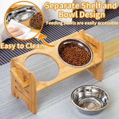 NYXXZ stainless steel bowls with 6-inch diameter for food and water
