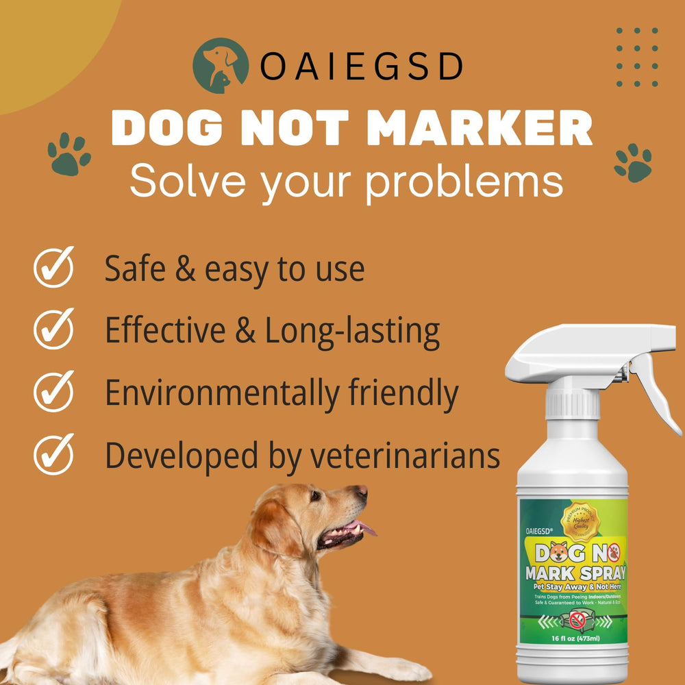 OAIEGSD bottle shown beside a training area for a calm, happy pet