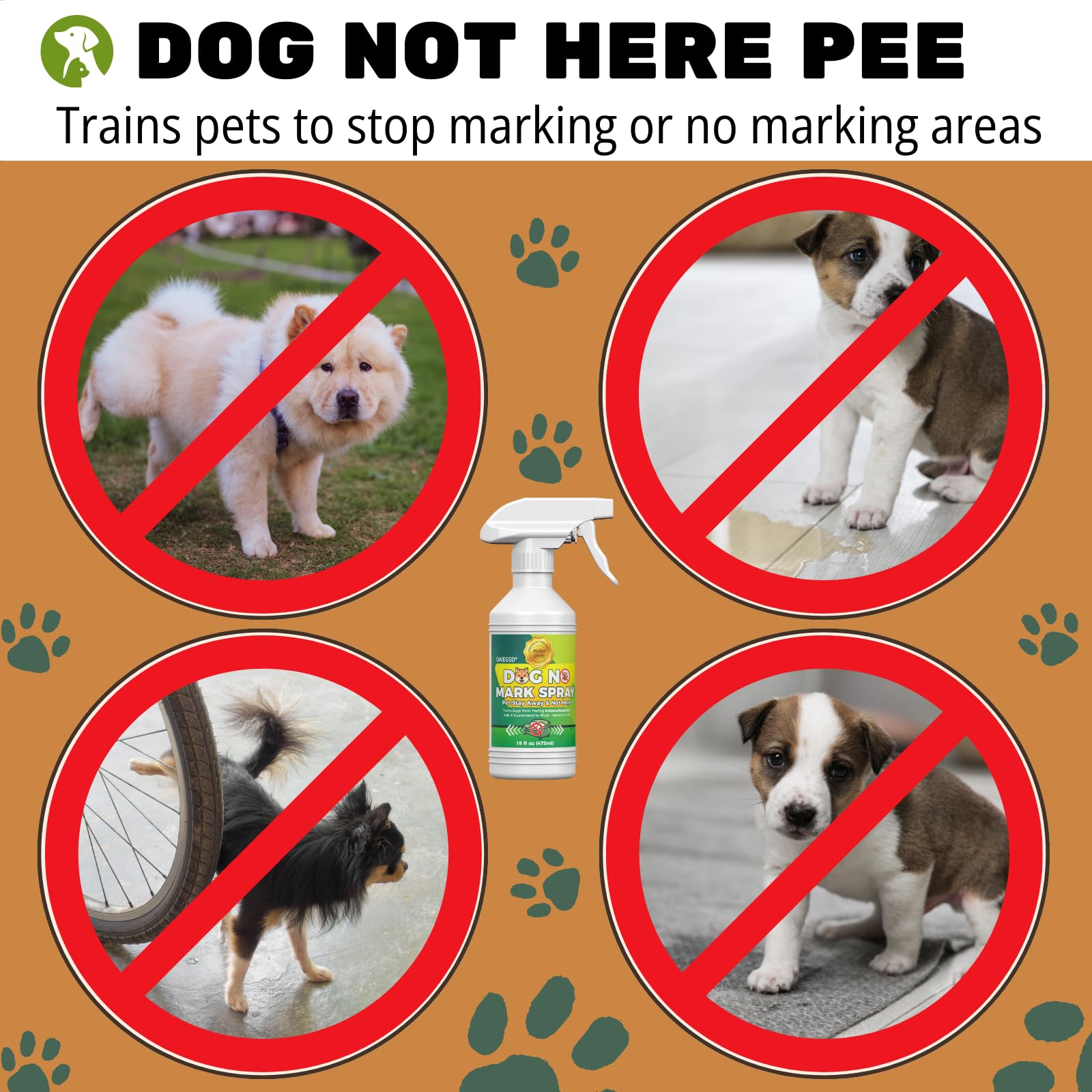 OAIEGSD spray applied to an area to discourage dog marking in the home