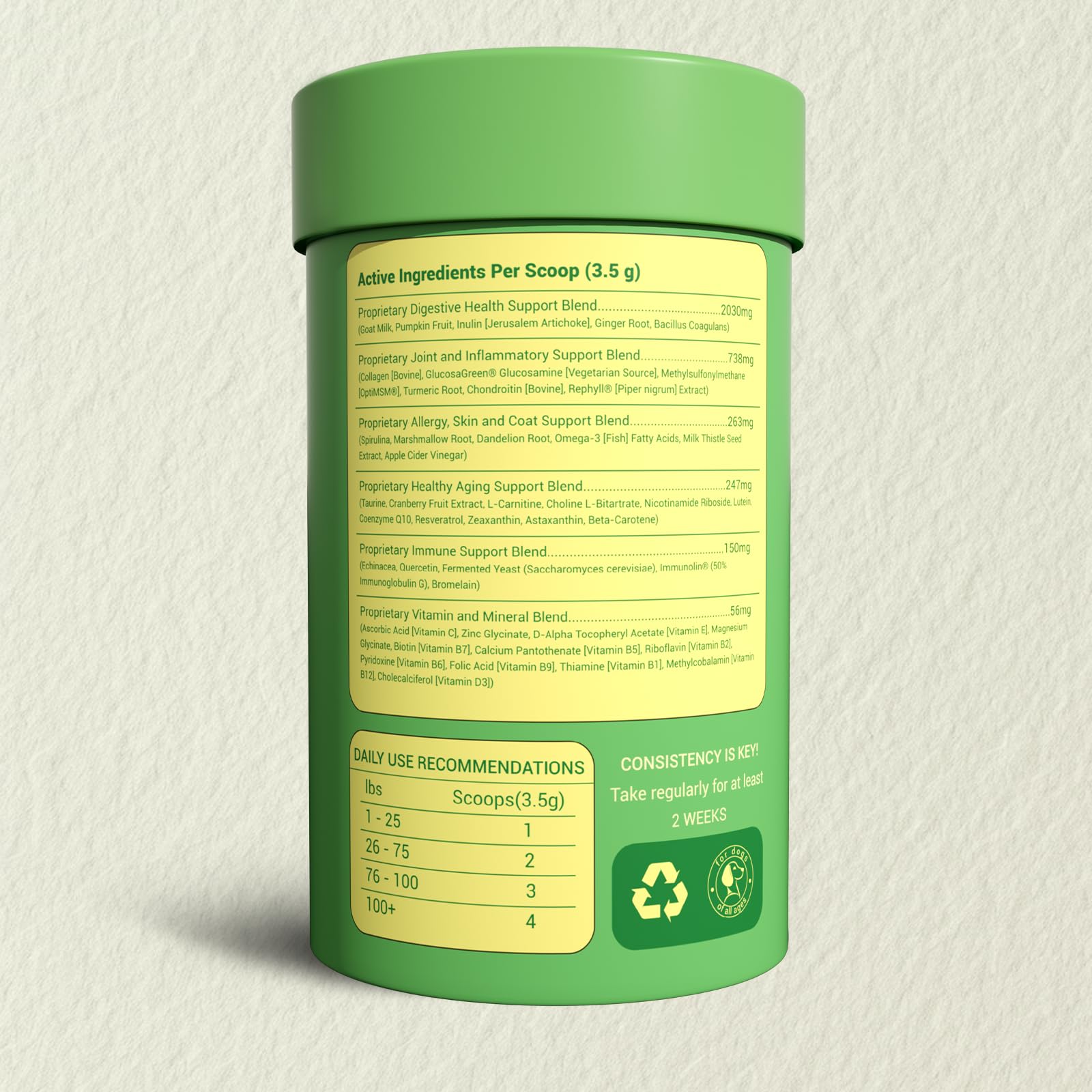 OailyMutra dog multivitamin digestible formula supports coat health and immune resilience.