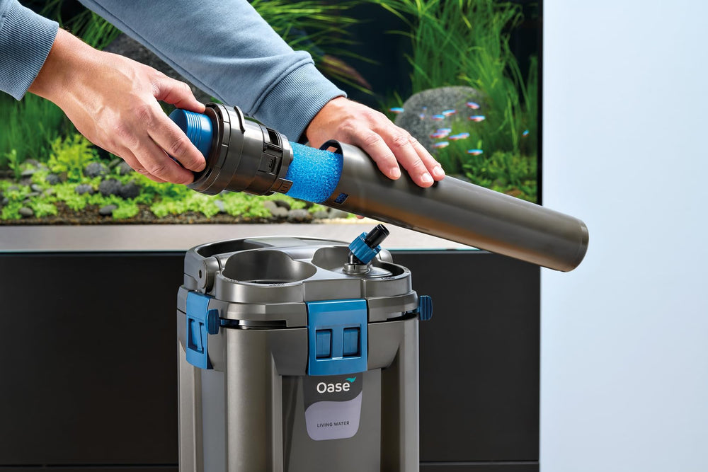 Six-pack carbon foams provide simple, less messy carbon replacement for Biomaster filtration.