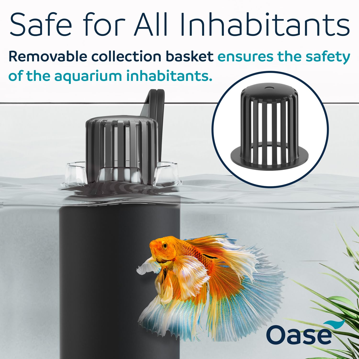 OASE CrystalSkim 350 quiet operation for peaceful aquarium maintenance